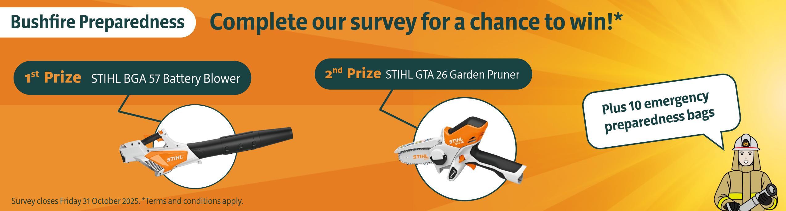 Complete the survey for your chance to win
